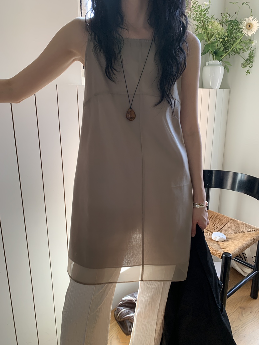 OURS韓國直郵㊣女裝新品25秋冬推薦職業人氣熱賣連衣裙歐根紗OURS連衣裙