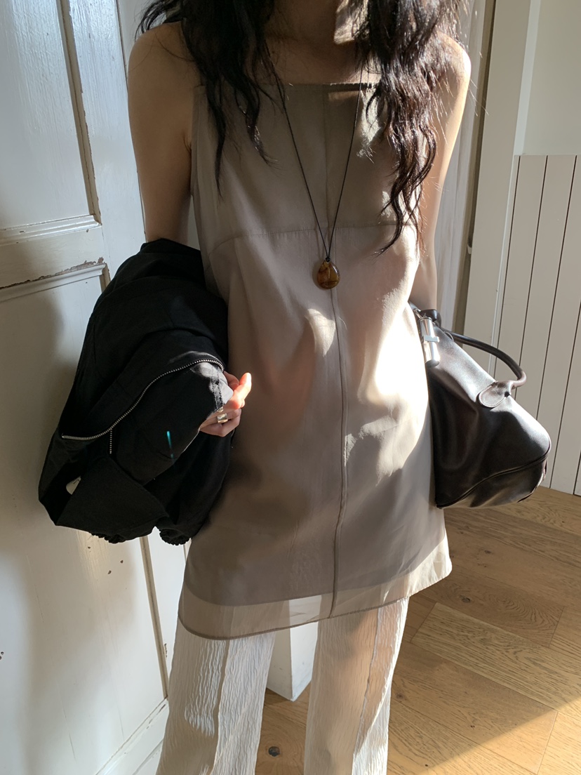 OURS韓國直郵㊣女裝新品25秋冬推薦職業人氣熱賣連衣裙歐根紗OURS連衣裙
