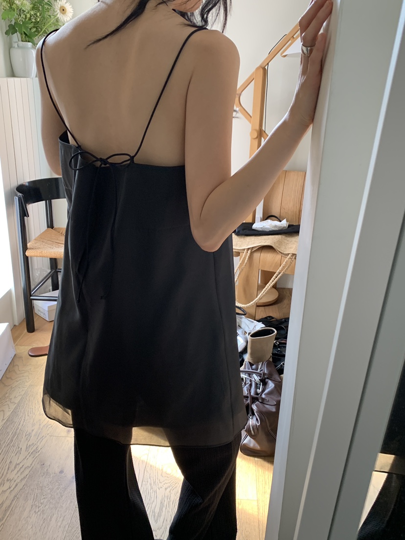 OURS韓國直郵㊣女裝新品25秋冬推薦職業人氣熱賣連衣裙歐根紗OURS連衣裙