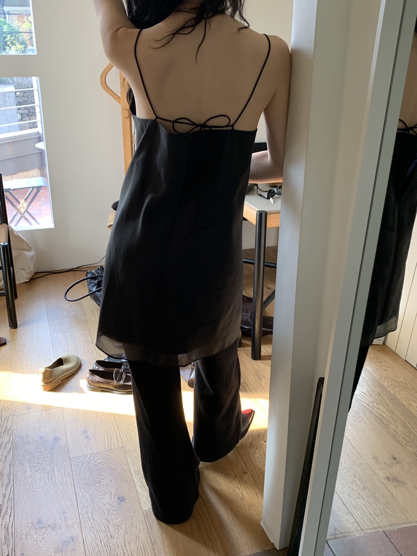 OURS韓國直郵㊣女裝新品25秋冬推薦職業人氣熱賣連衣裙歐根紗OURS連衣裙