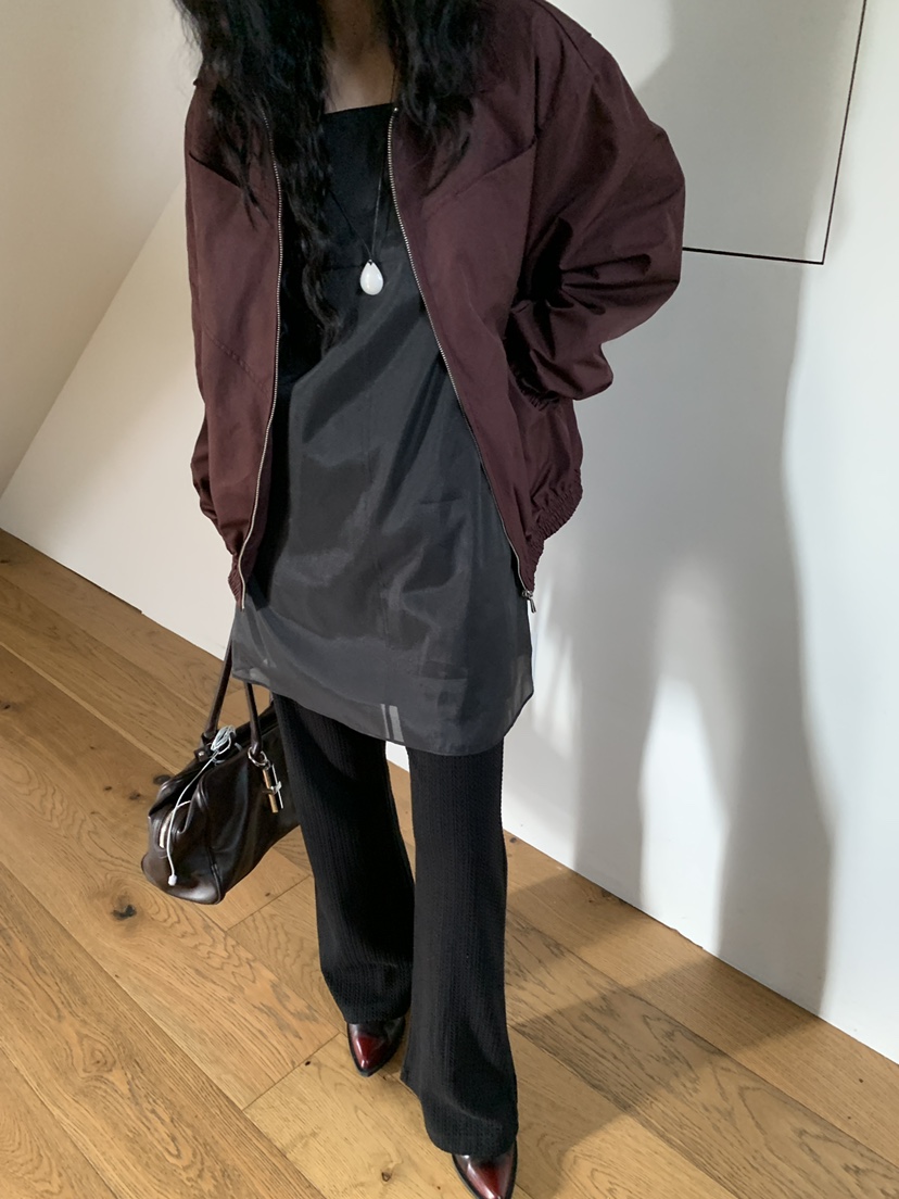 OURS韓國直郵㊣女裝新品25秋冬推薦職業人氣熱賣連衣裙歐根紗OURS連衣裙