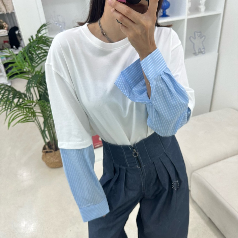 SOUIT東大門㊣直郵女裝新款真品熱賣休閑25秋冬時尚襯衫蕾絲衫SOUIT by mabel-L襯衫/蕾絲衫