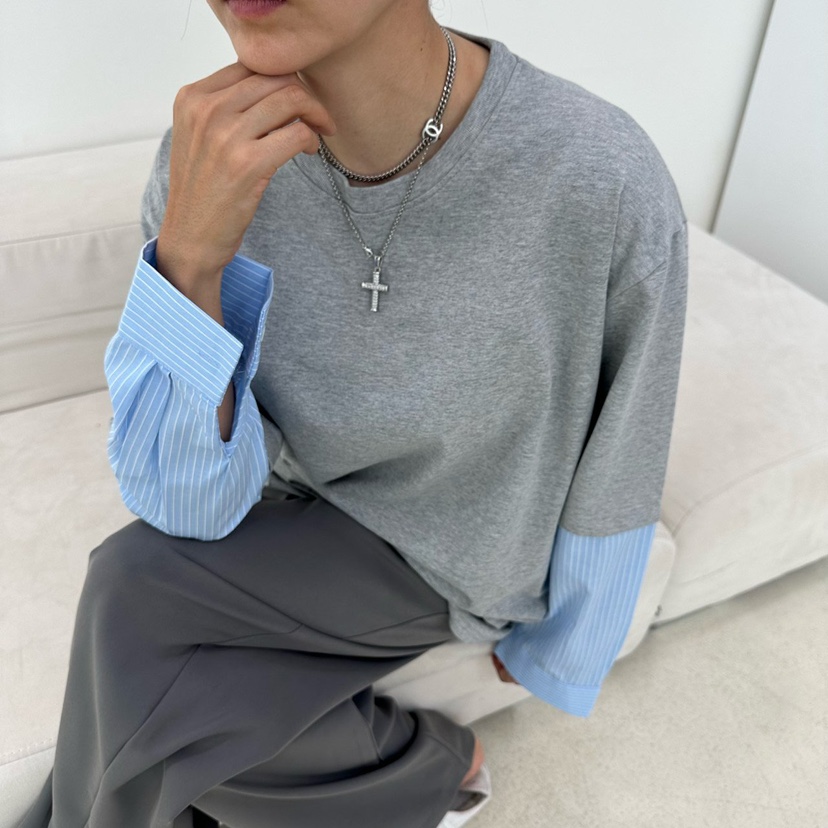 SOUIT東大門㊣直郵女裝新款真品熱賣休閑25秋冬時尚襯衫蕾絲衫SOUIT by mabel-L襯衫/蕾絲衫