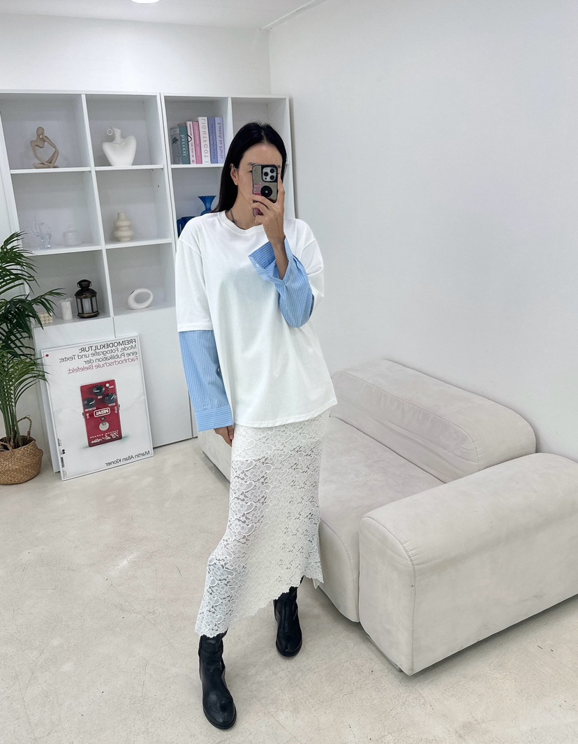 SOUIT東大門㊣直郵女裝新款真品熱賣休閑25秋冬時尚襯衫蕾絲衫SOUIT by mabel-L襯衫/蕾絲衫