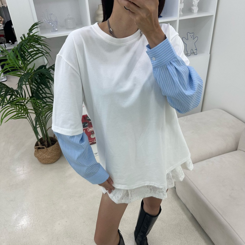 SOUIT東大門㊣直郵女裝新款真品熱賣休閑25秋冬時尚襯衫蕾絲衫SOUIT by mabel-L襯衫/蕾絲衫圖色1
