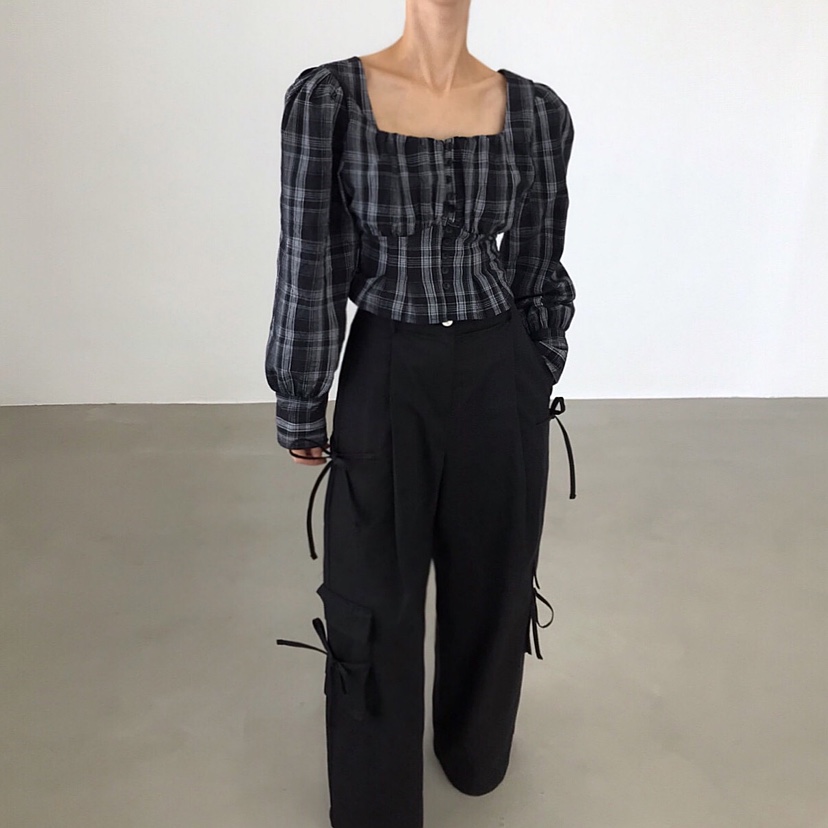 2TWO MOON韓國代購㊣女士新品推薦25秋冬時尚真品襯衫蕾絲衫2TWO MOON襯衫/蕾絲衫圖色3