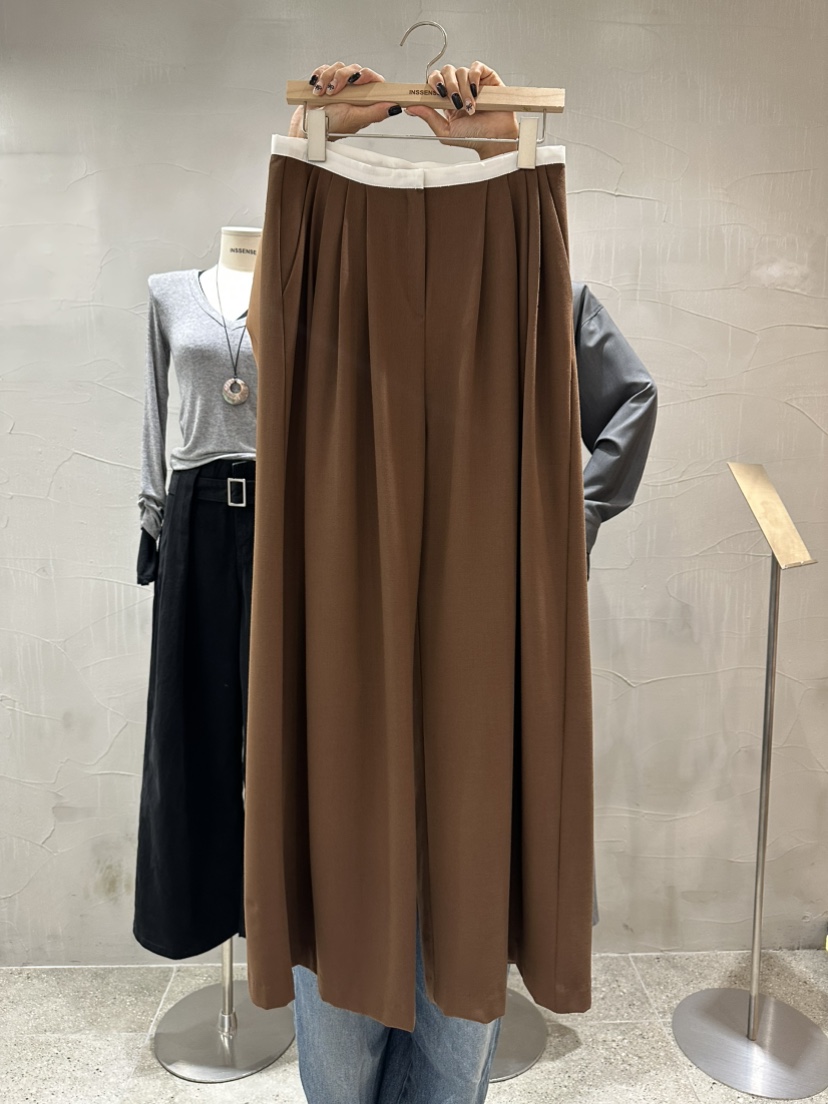 INSSENSE-A東大門㊣代購女士新款真品25秋冬熱賣休閑褲羊毛INSSENSE-A休閑褲圖色1