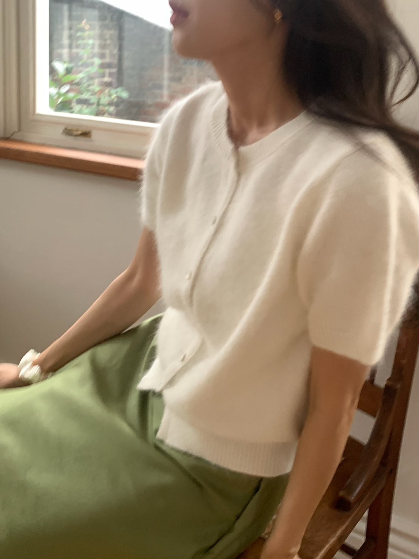 BLEECKER韓國代購㊣女裝新品25秋冬推薦職業真品針織衫安哥拉BLEECKER針織衫