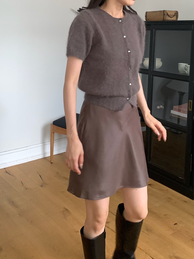 BLEECKER韓國代購㊣女裝新品25秋冬推薦職業真品針織衫安哥拉BLEECKER針織衫