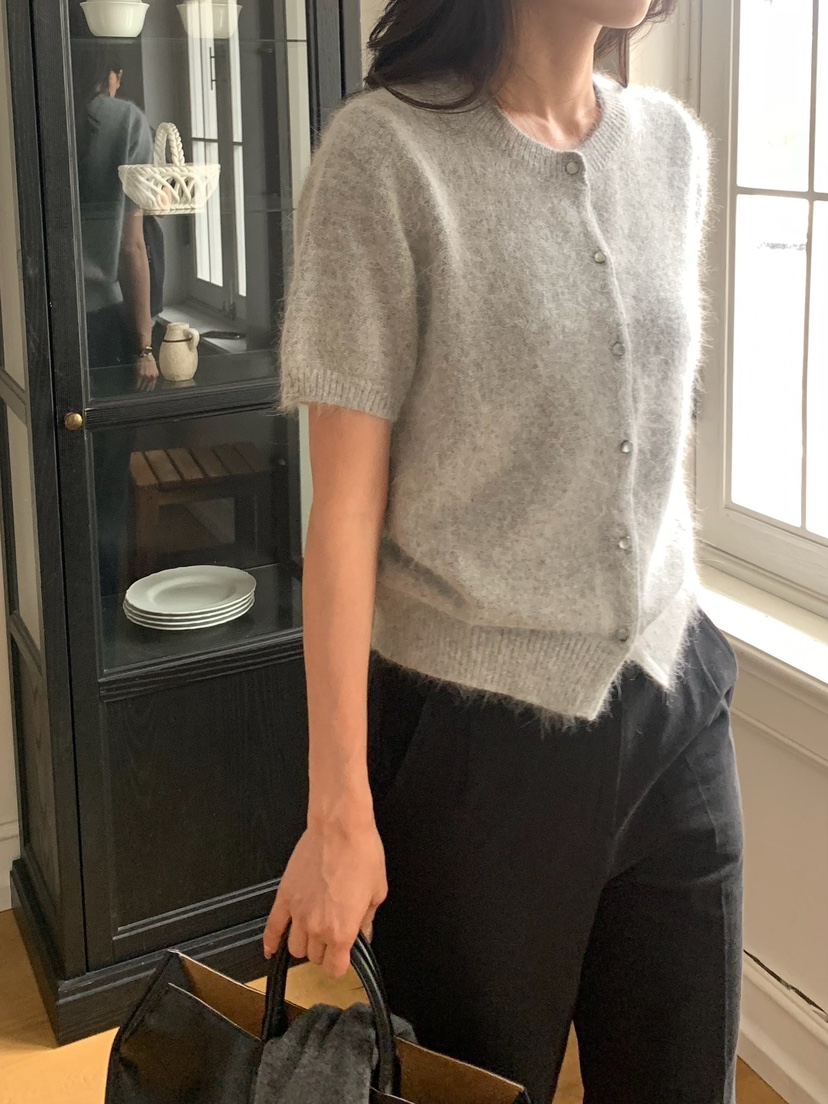 BLEECKER韓國代購㊣女裝新品25秋冬推薦職業真品針織衫安哥拉BLEECKER針織衫