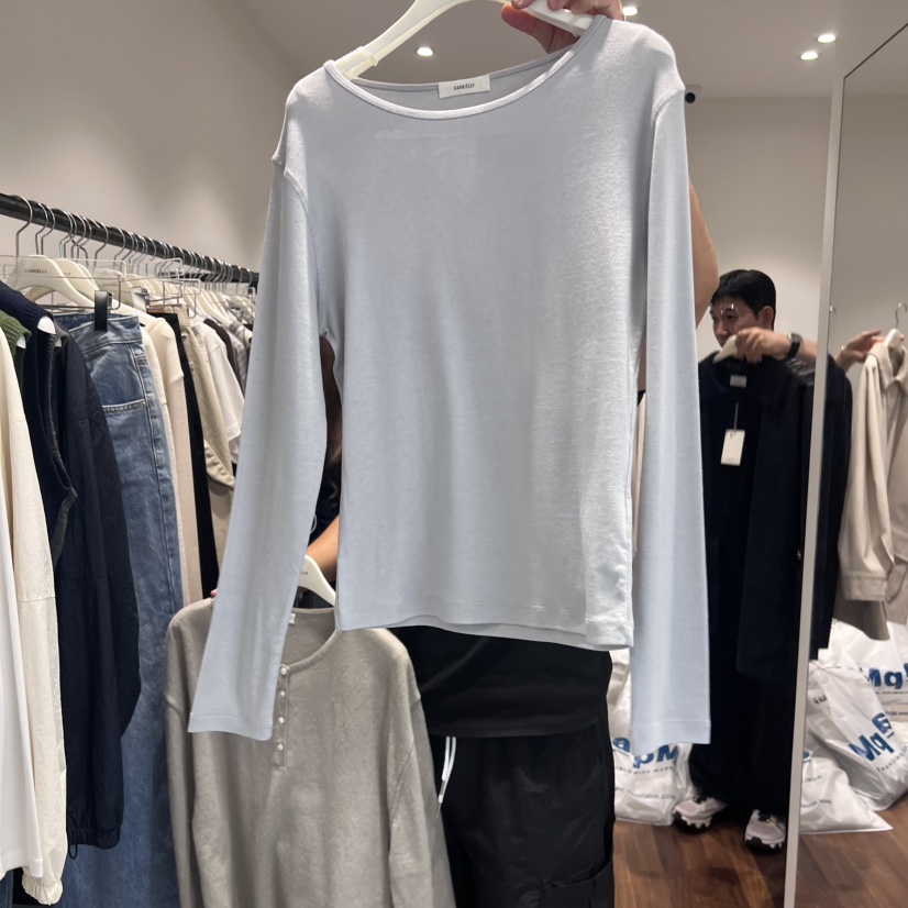 GABRIELLE韓國直郵㊣女裝新品25秋冬真品推薦職業熱賣長袖T恤GABRIELLE長袖T恤圖色2