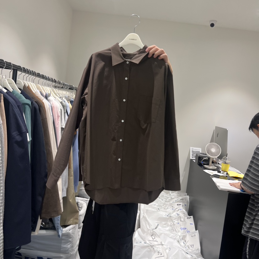 GABRIELLE東大門㊣代購女裝新品25秋冬推薦真品人氣襯衫蕾絲衫GABRIELLE襯衫/蕾絲衫圖色3