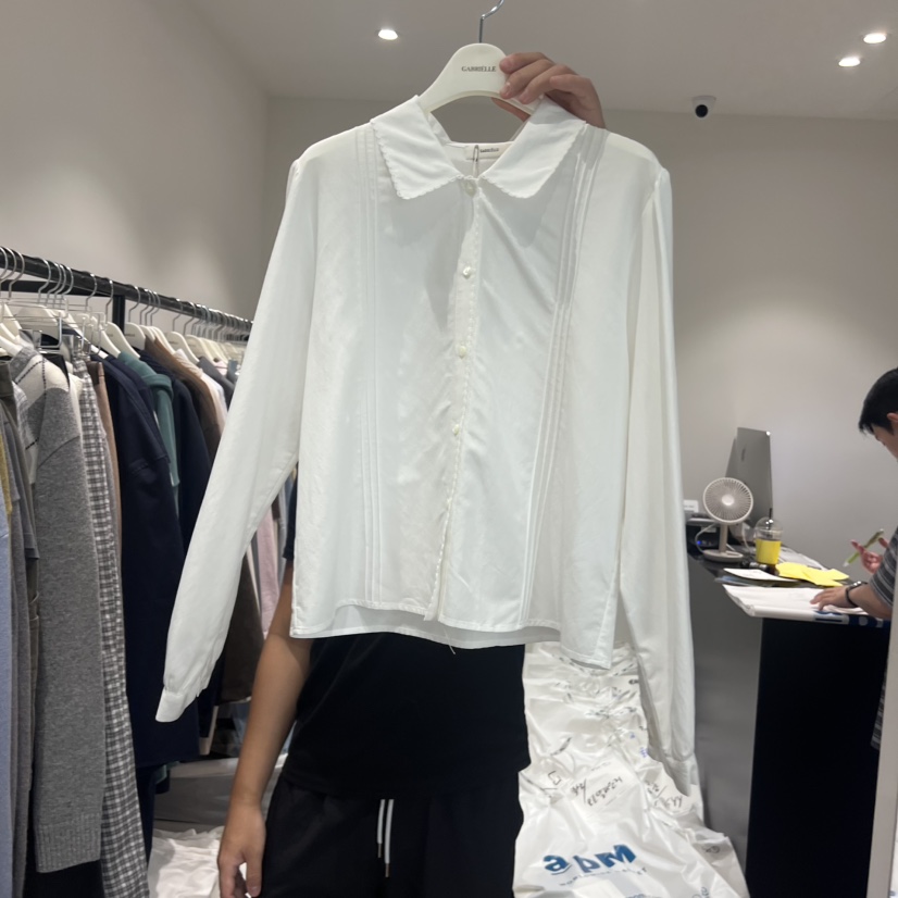 GABRIELLE韓國直郵㊣女士新款人氣推薦真品25秋冬襯衫蕾絲衫GABRIELLE襯衫/蕾絲衫圖色1