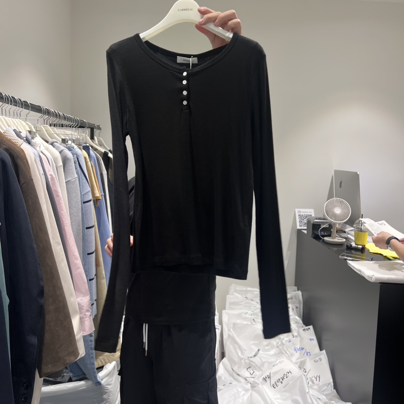 GABRIELLE東大門㊣直郵女裝新款人氣25秋冬真品時尚長袖T恤GABRIELLE長袖T恤圖色3