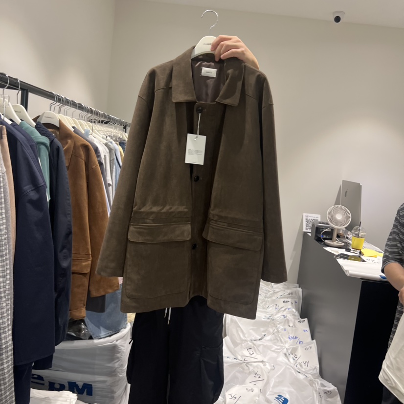 GABRIELLE韓國代購㊣女裝新品職業熱賣休閑人氣真品夾克絨面革GABRIELLE夾克圖色1