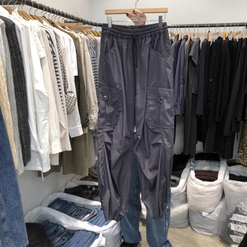 ALMOND PEPE韓國代購㊣女士新品時尚人氣推薦休閑褲工裝褲ALMOND PEPE休閑褲圖色2
