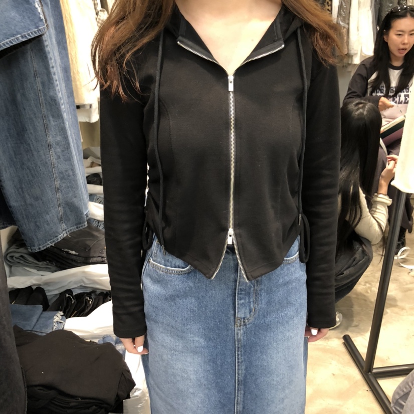 ALMOND PEPE韓國代購㊣女士新品熱賣時尚職業人氣衛衣拉鏈ALMOND PEPE衛衣圖色1