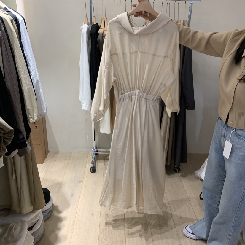 ARCHER東大門㊣直郵女裝新款職業25秋冬推薦真品連衣裙含腰帶ARCHER連衣裙