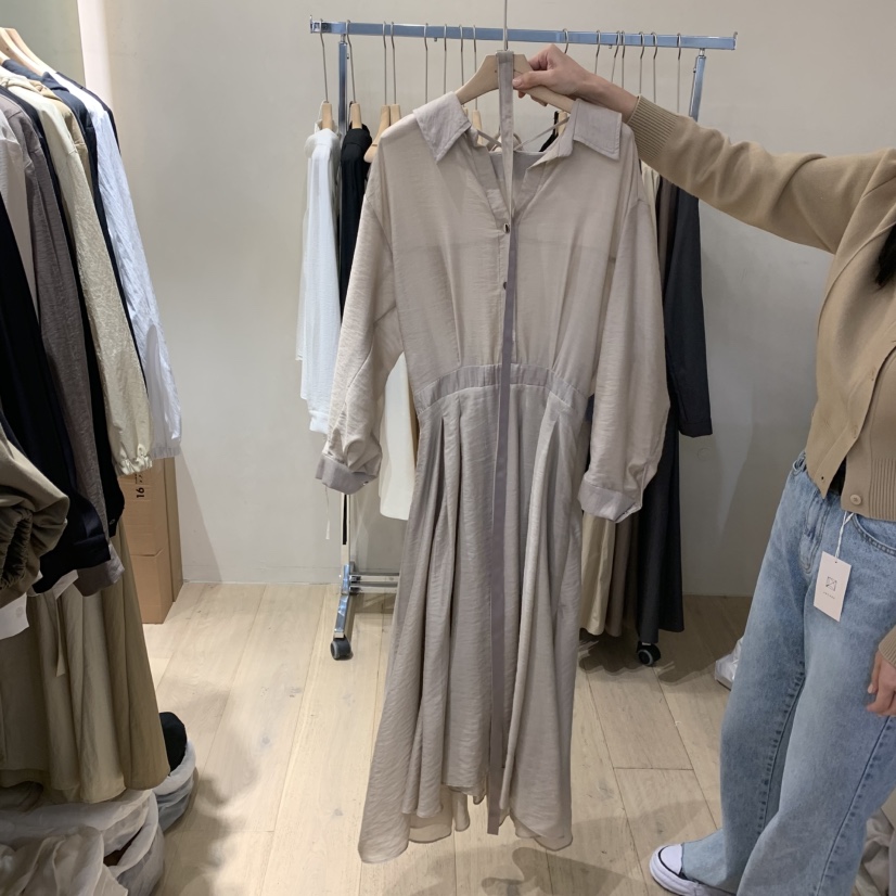 ARCHER東大門㊣直郵女裝新款職業25秋冬推薦真品連衣裙含腰帶ARCHER連衣裙圖色2