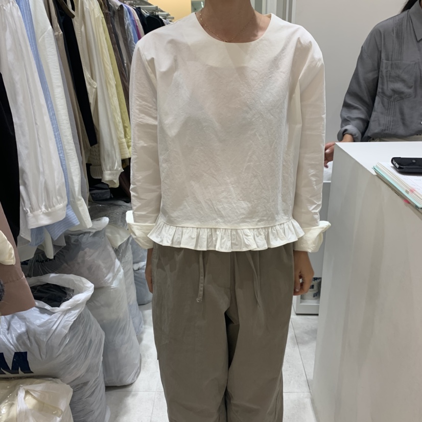 ASOME韓國直郵㊣女裝新品真品時尚職業25秋冬襯衫蕾絲衫棉質A.SOME襯衫/蕾絲衫圖色1
