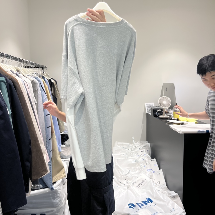 GABRIELLE韓國代購㊣女士新品時尚推薦熱賣真品長袖T恤假兩件GABRIELLE長袖T恤