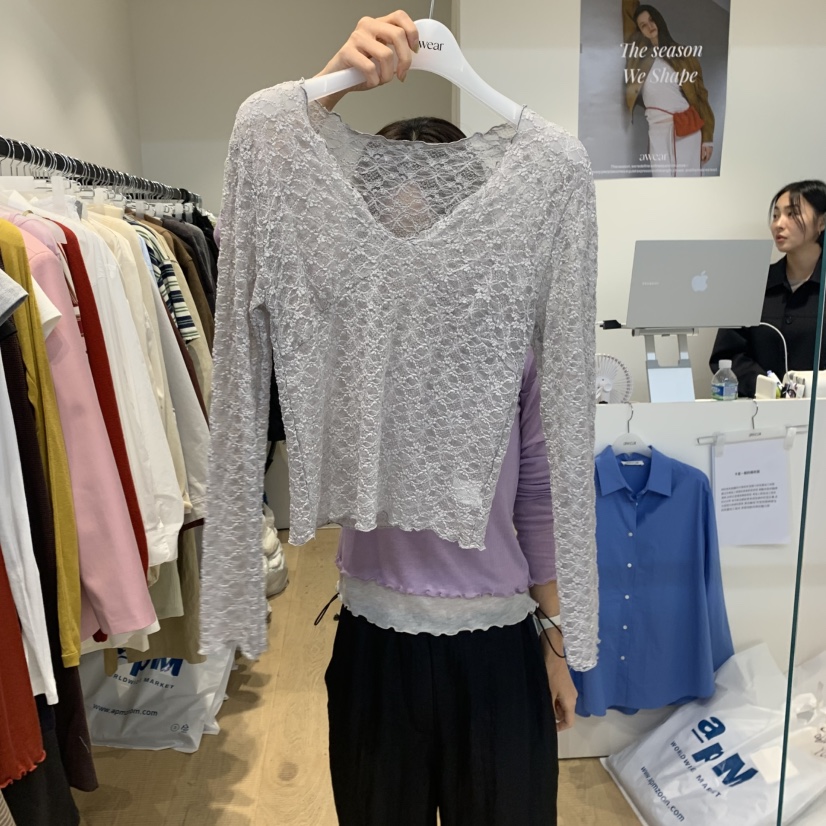 RUMIRU/AWEAR東大門㊣直郵女裝新款熱賣推薦長袖T恤不含內搭awear/RUMIRU長袖T恤圖色2