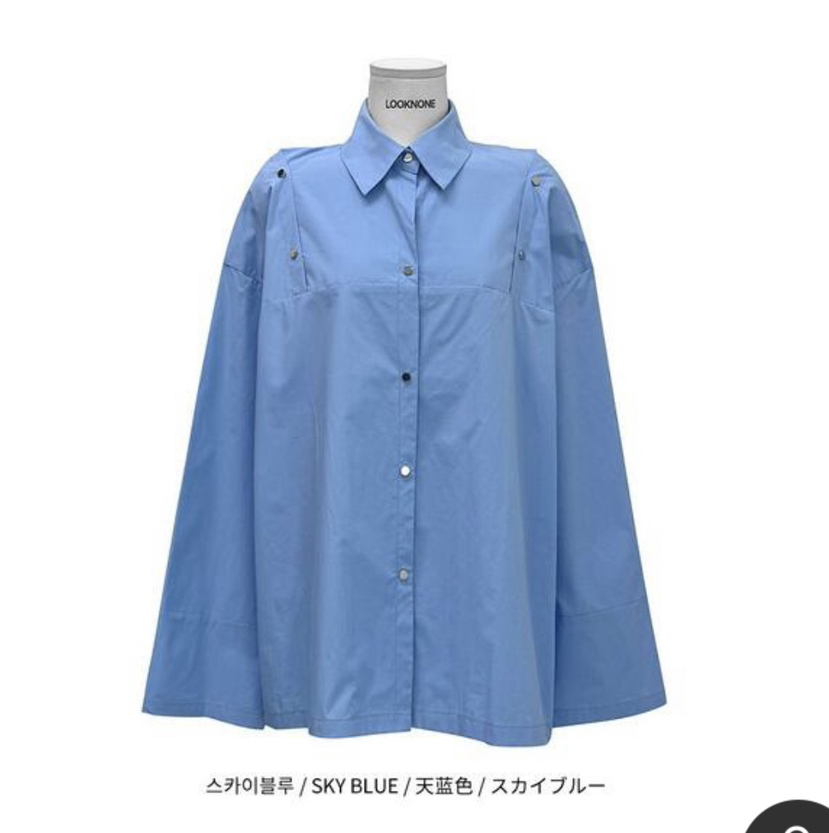PAIRING東大門㊣實拍女裝新款25秋冬人氣休閑熱賣襯衫蕾絲衫PAIRING襯衫/蕾絲衫圖色3