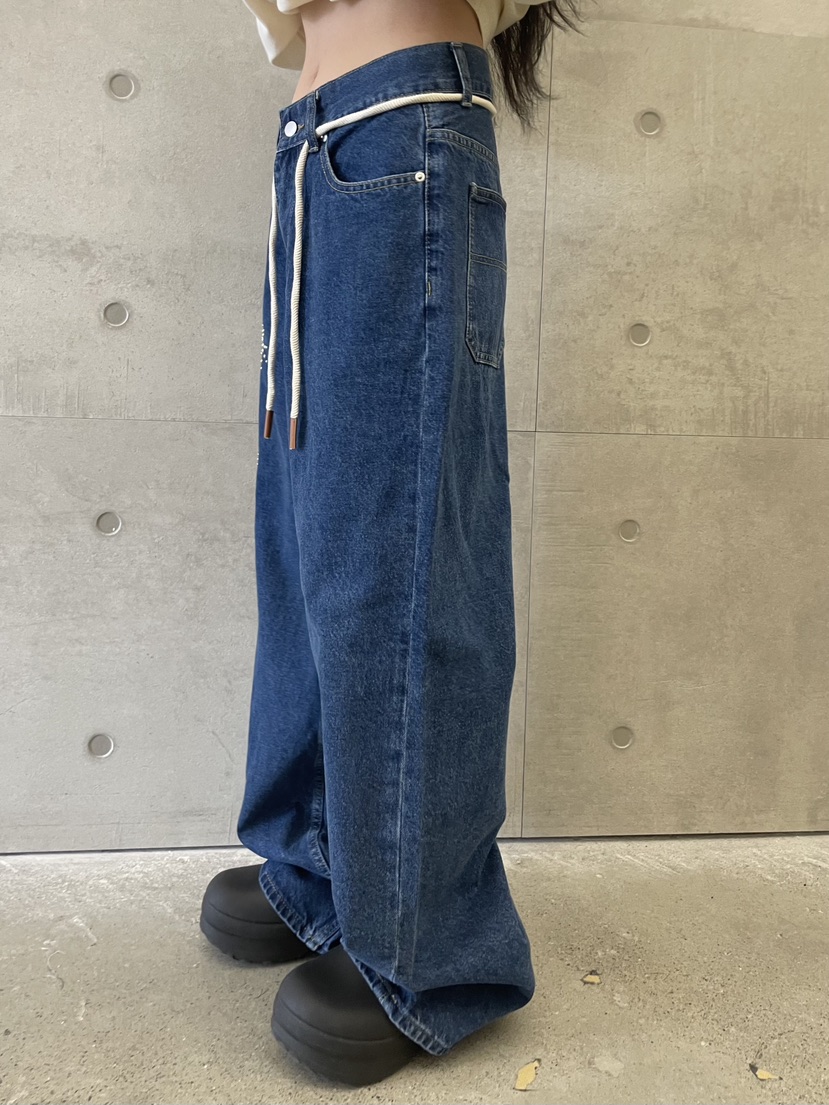 PAIRING韓國直郵㊣女裝新品25秋冬職業真品人氣休閑時尚牛仔褲PAIRING牛仔褲