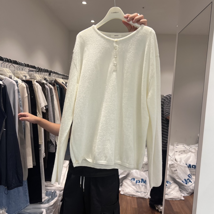 GABRIELLE東大門㊣實拍女裝新品人氣真品時尚職業休閑長袖T恤GABRIELLE長袖T恤圖色2