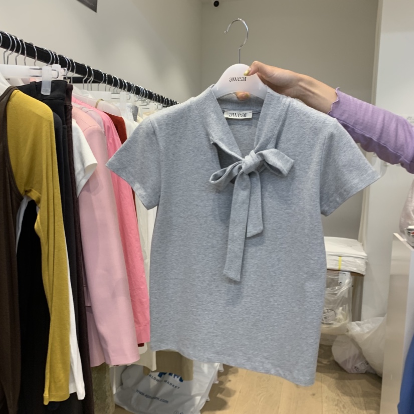 RUMIRU/AWEAR東大門㊣實拍女裝新品休閑時尚職業熱賣真品T恤awear/RUMIRUT恤圖色2