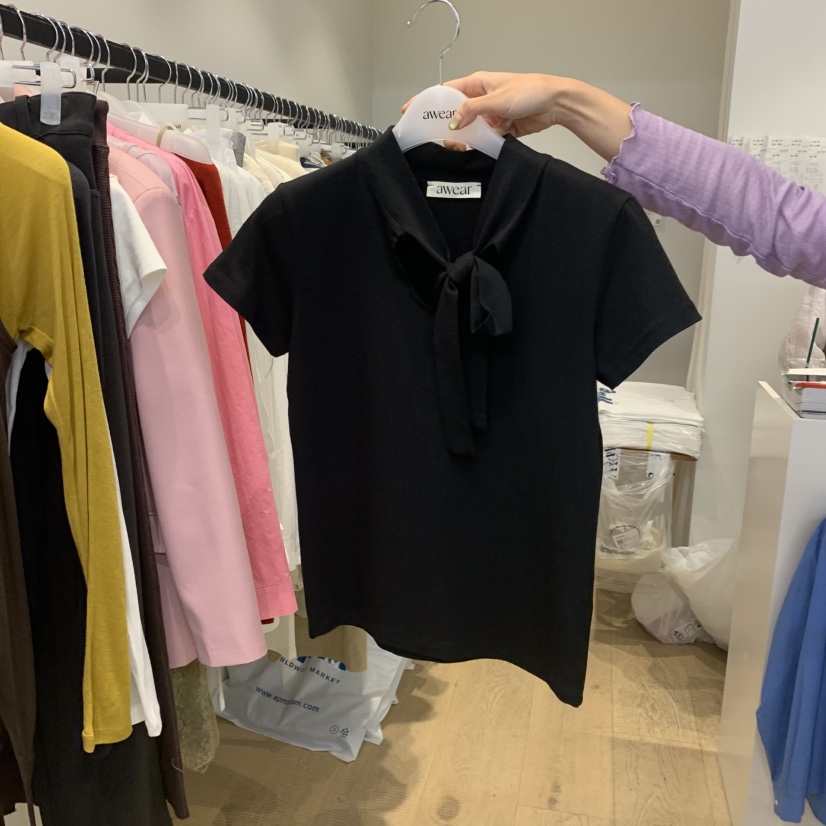 RUMIRU/AWEAR東大門㊣實拍女裝新品休閑時尚職業熱賣真品T恤awear/RUMIRUT恤圖色3