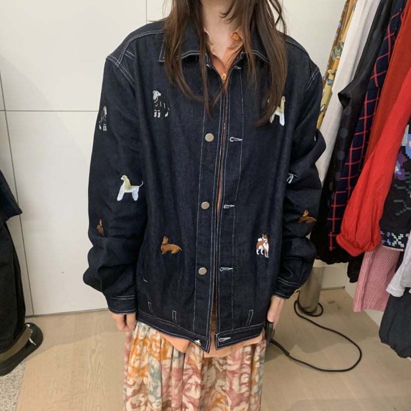 DOHWAJI韓國代購㊣女裝新品休閑時尚真品25秋冬熱賣夾克刺繡DOHWAJI夾克圖色1