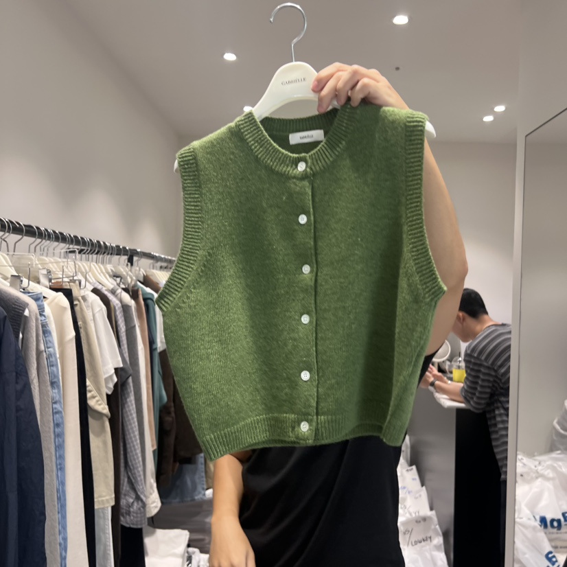 GABRIELLE東大門㊣實拍女裝新品休閑職業時尚熱賣25秋冬馬甲GABRIELLE馬甲圖色1