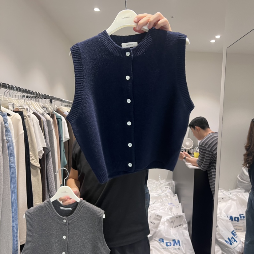 GABRIELLE東大門㊣實拍女裝新品休閑職業時尚熱賣25秋冬馬甲GABRIELLE馬甲圖色2