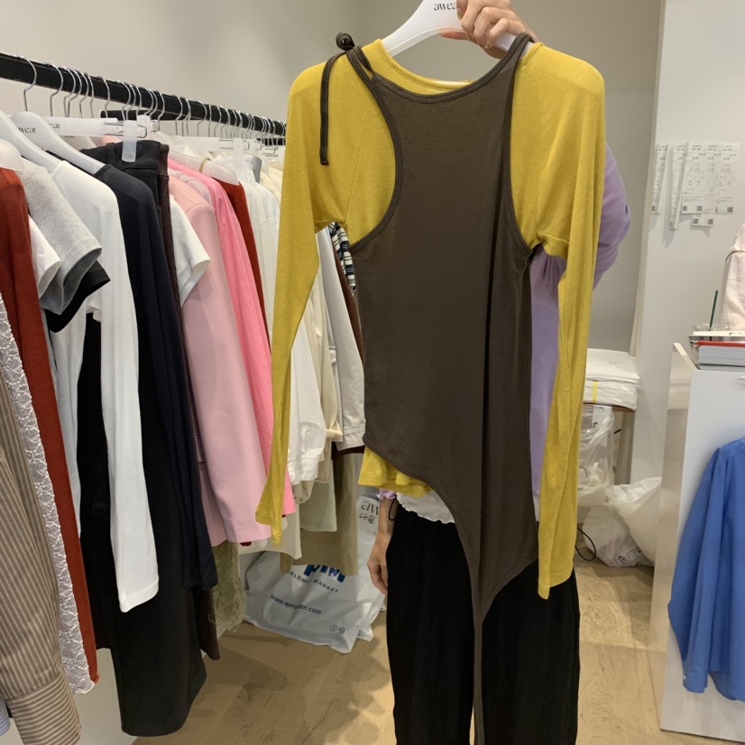 RUMIRU/AWEAR東大門㊣實拍女士新品職業時尚吊帶背心不含內搭awear/RUMIRU吊帶/背心圖色2