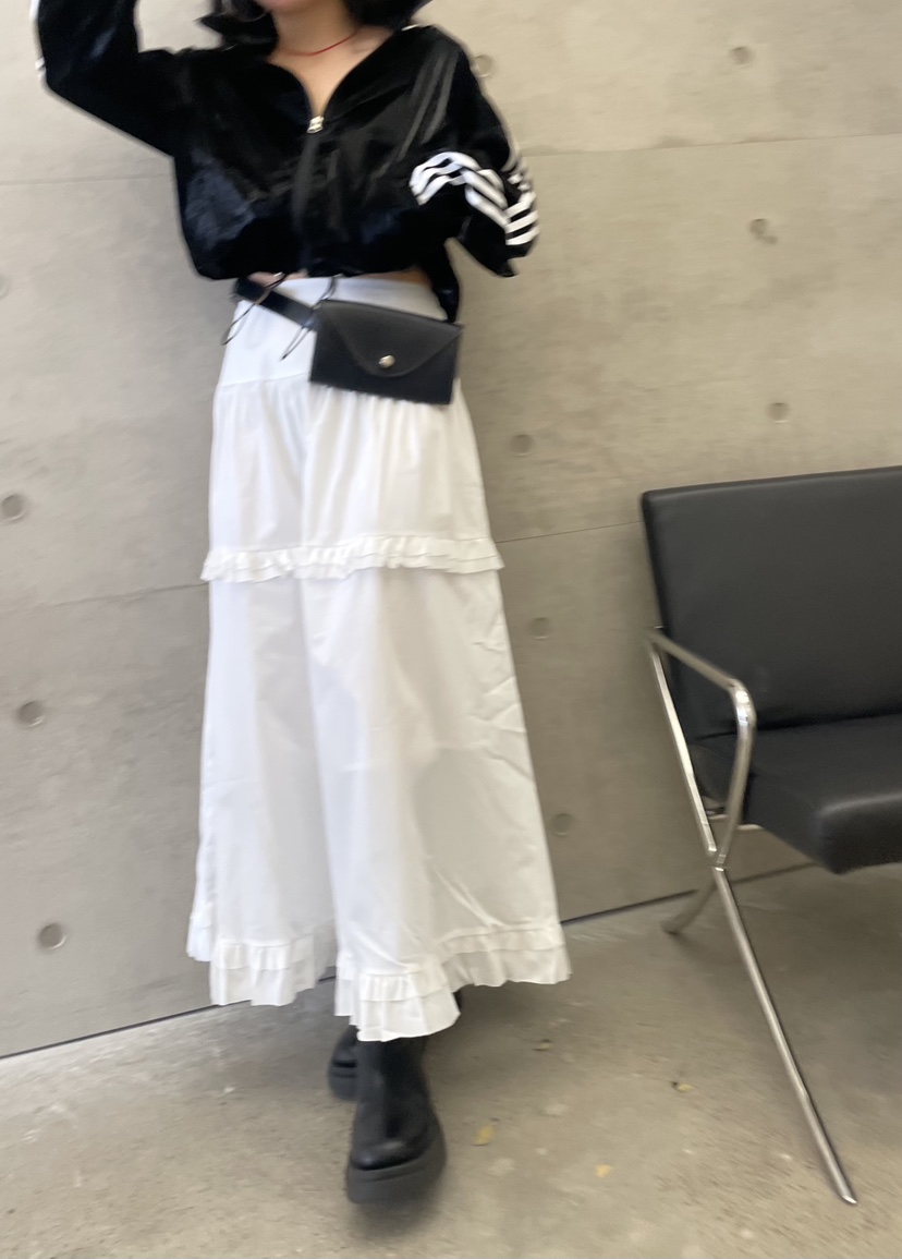 PAIRING東大門㊣代購女士新款職業人氣時尚真品熱賣長裙荷葉邊PAIRING長裙