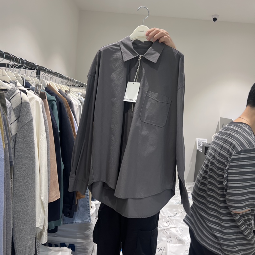 GABRIELLE東大門㊣直郵女士新品熱賣襯衫蕾絲衫不含內搭拉鏈GABRIELLE襯衫/蕾絲衫圖色3