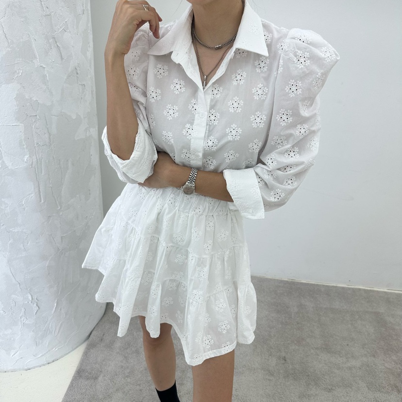 空東大門㊣直郵女裝新款休閑時尚25秋冬人氣推薦襯衫蕾絲衫SOUIT by mabel-Q襯衫/蕾絲衫