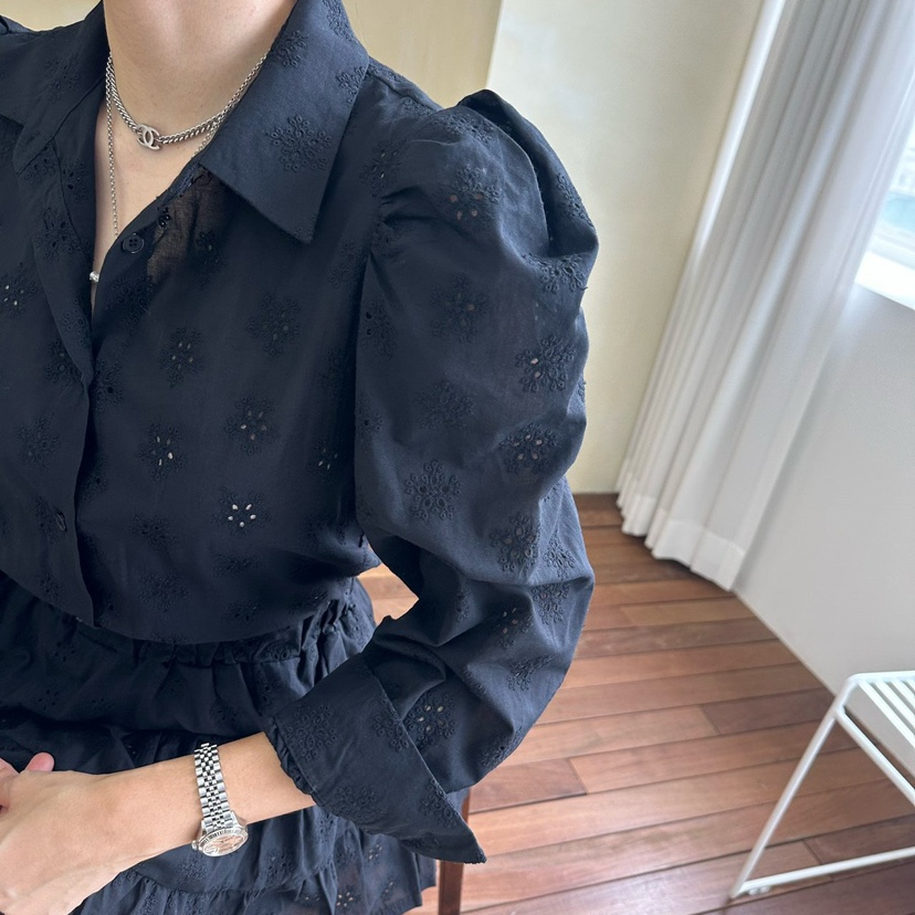 空東大門㊣直郵女裝新款休閑時尚25秋冬人氣推薦襯衫蕾絲衫SOUIT by mabel-Q襯衫/蕾絲衫