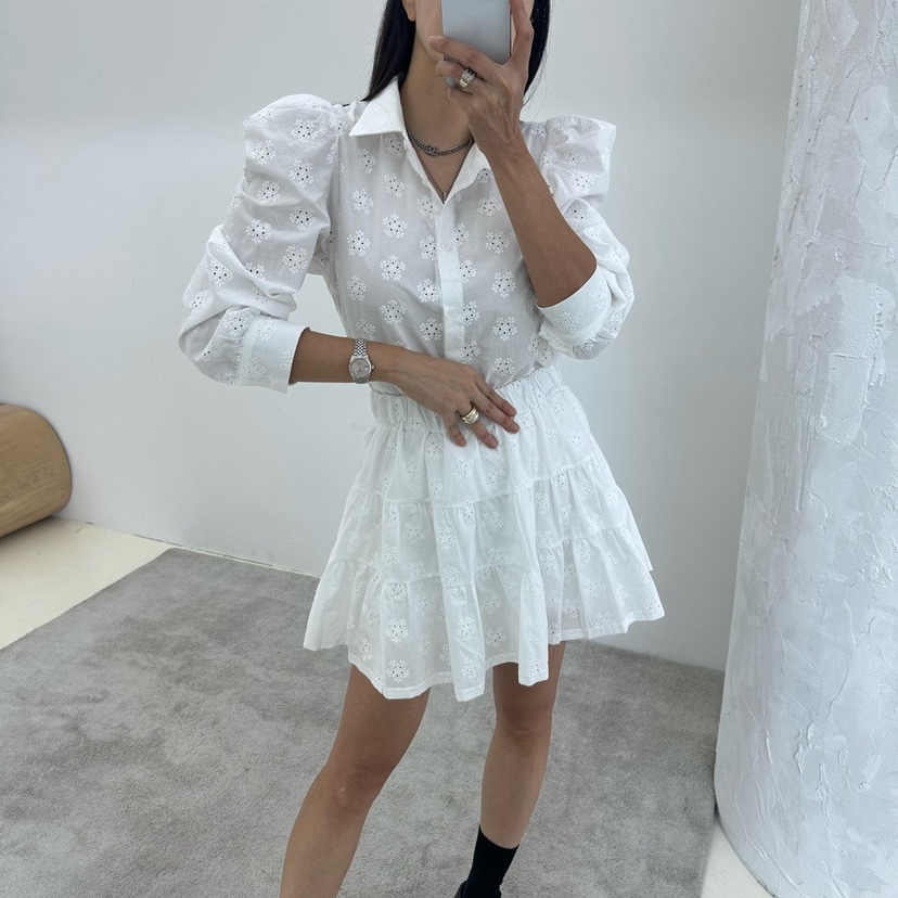 空東大門㊣直郵女裝新款休閑時尚25秋冬人氣推薦襯衫蕾絲衫SOUIT by mabel-Q襯衫/蕾絲衫