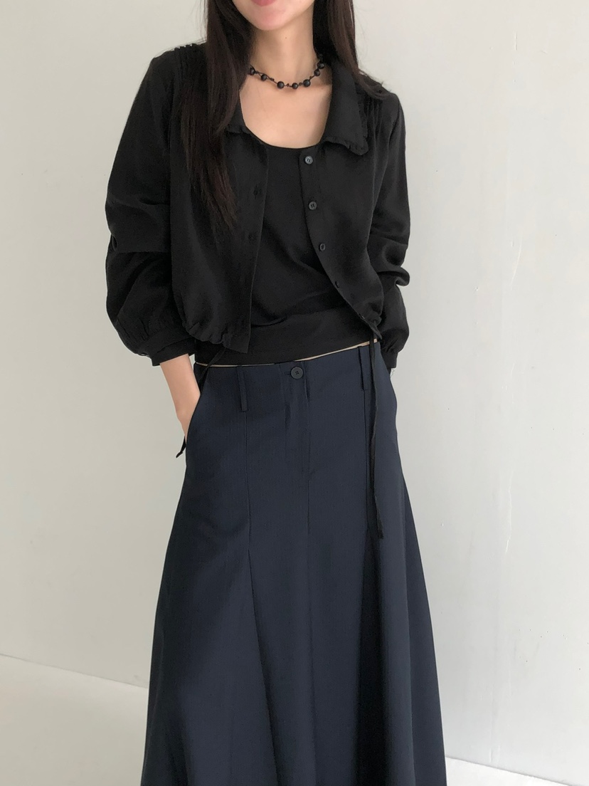 FOSET韓國代購㊣女裝新款時尚推薦真品25秋冬休閑襯衫蕾絲衫FOSET襯衫/蕾絲衫