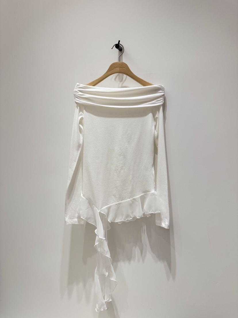 MELTED-P東大門㊣實拍女裝新款真品推薦休閑職業長袖T恤露肩MELTED-P長袖T恤圖色3