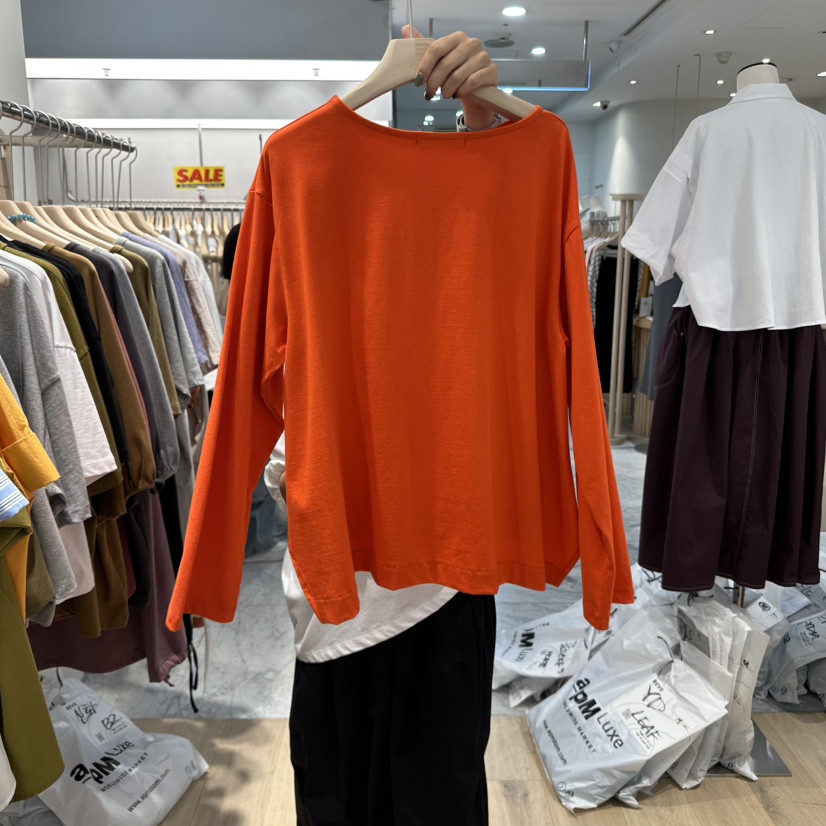 REVE-L東大門㊣直郵女裝新品人氣職業時尚休閑熱賣長袖T恤REVE-L長袖T恤
