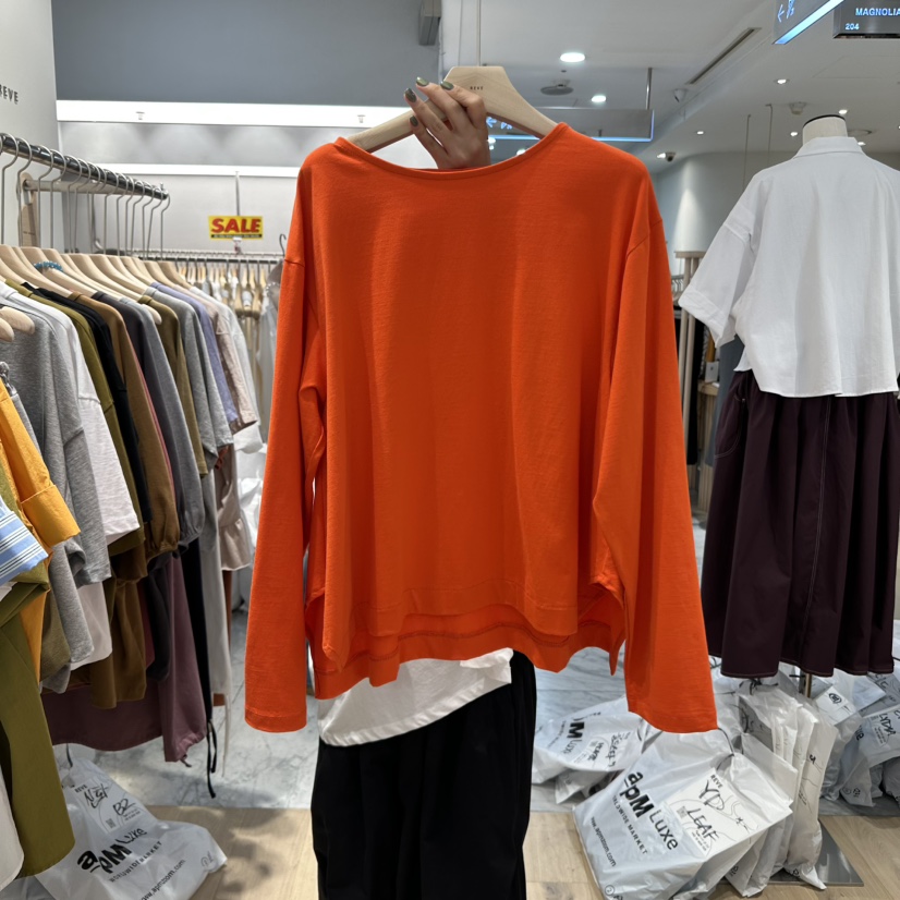 REVE-L東大門㊣直郵女裝新品人氣職業時尚休閑熱賣長袖T恤REVE-L長袖T恤圖色1
