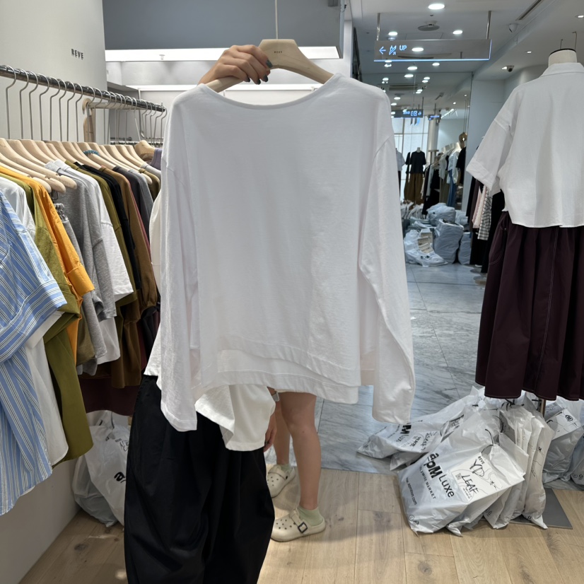 REVE-L東大門㊣直郵女裝新品人氣職業時尚休閑熱賣長袖T恤REVE-L長袖T恤圖色3