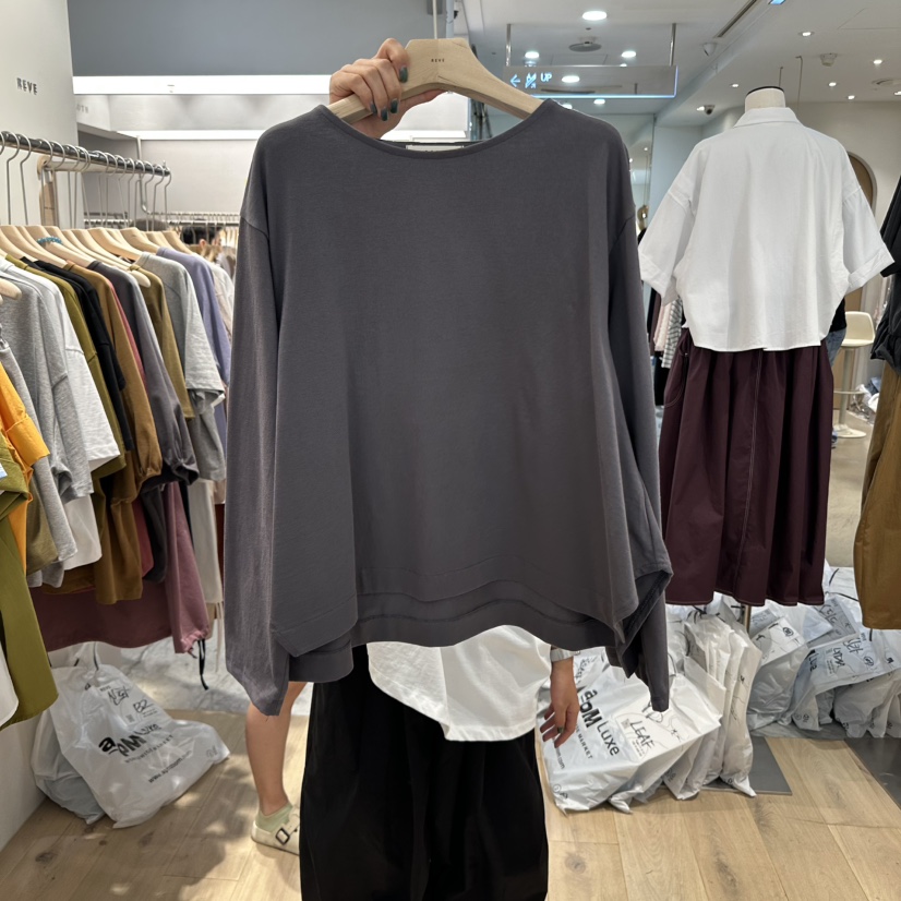 REVE-L東大門㊣直郵女裝新品人氣職業時尚休閑熱賣長袖T恤REVE-L長袖T恤圖色4