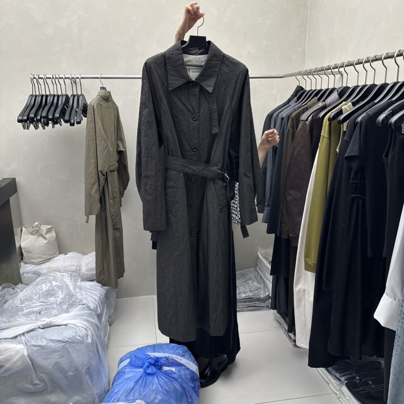 MARINER韓國代購㊣女裝新品25秋冬真品人氣休閑長款風衣含腰帶MARINER長款風衣圖色2