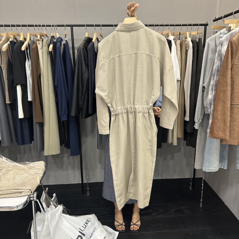 FLAMME TOIT韓國直郵㊣女裝新品人氣25秋冬連衣裙不含腰帶FLAMME TOIT連衣裙