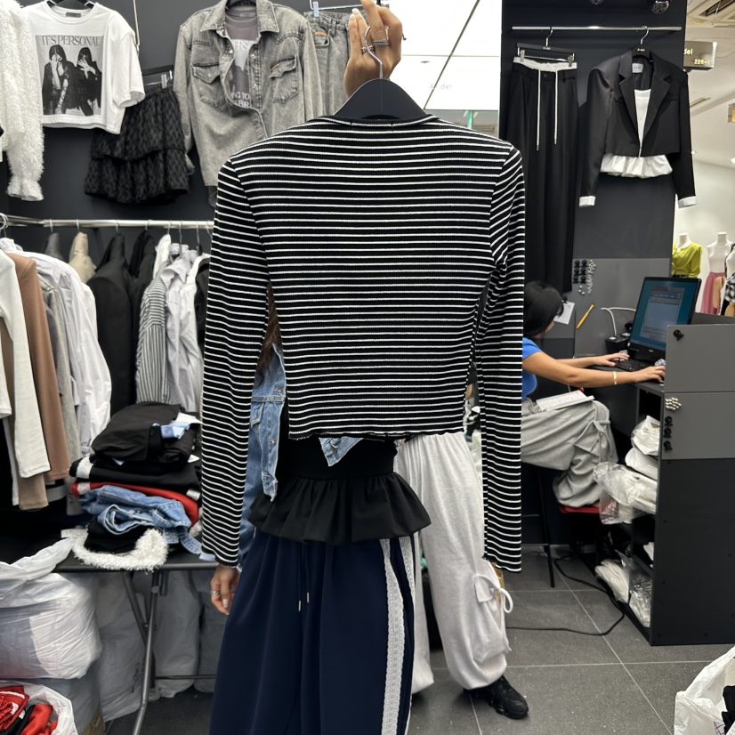 A-DEL東大門㊣直郵女裝新品時尚職業推薦熱賣真品人氣長袖T恤A-DEL長袖T恤