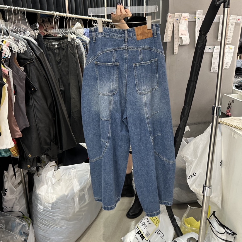MOMAZU韓國直郵㊣女裝新款熱賣人氣25秋冬職業休閑時尚牛仔褲MOMAZU牛仔褲